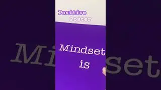 #Mindset is everything poster!