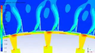 Rotor-stator flow interaction in electrical machine HQ