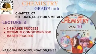 7.4HABER PROCESS|NITROGEN,SULPHUR & METALS |UNIT:7| CHEMISTRY| GRADE:10|FBISE|NBF