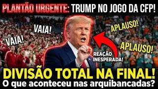 Trump vaiado e aplaudido no jogo do campeonato universit&aacute;rio