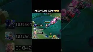 Fastest Lane Clear Mage? 😳 MLBB Speed Test