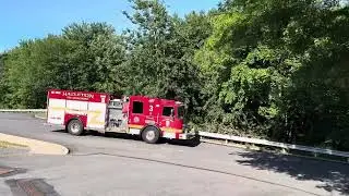 Hazleton Fire Department Rescue 3 Responding to Fire Alarm