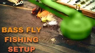 My Lake Bass Fly Fishing Rod Reel and Rig Setup 2020 | Fly Fishing Gear for Bass