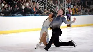 Elliana Peal & Ethan Peal's tribute skate at the Wilmette Centennial Flight 5342 Memorial