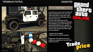 Как разблокировать цену продажи полицейской машины Terminus Patrol в GTA Online: Agents of Sabotage