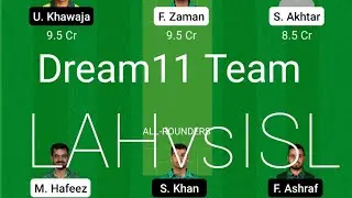 #LAHvsISL #PSL #Dream11Lahore Qalandars vs Islamabad United Team
