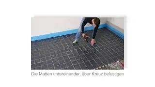 Fu&szlig;bodenheizung verlegen - Kapitel 8 Gittermatte