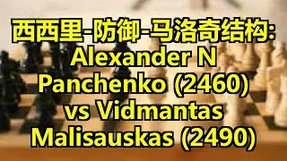 西西里-防御-马洛奇结构: Alexander N Panchenko (2460) vs Vidmantas Malisauskas (2490)