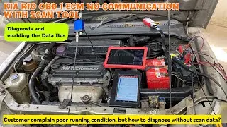 How to Diagnose ECM No Communication with a Scan Tool | KIA Rio OBD1 Drivability Issues