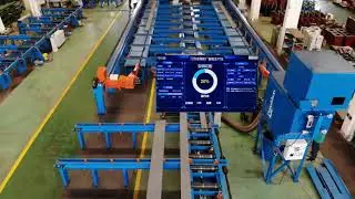 PRG profile robot cutting line for Shipyard, steel construction