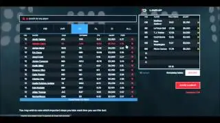 Daily Fantasy Sports Rankings Lineup Construction Tool for DraftKings and FanDuel