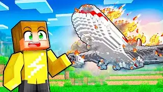 Vliegtuig Neergestort In Minecraft (Survival) ✈️