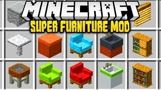 Minecraft SUPER FURNITURE MOD (Mod Showcase)