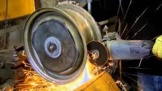 See how steel rims are widened