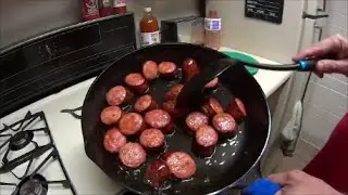Рецепт колбасы на чугунной сковороде