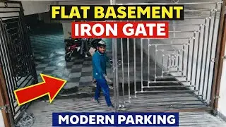 Flat Basement Parking Gate | Iron Gate Design | Fabrication Work
