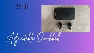 Amazon Basics Adjustable Dumbbell Weight Set with Case, 38 lbs - Perfect for Home Workouts!