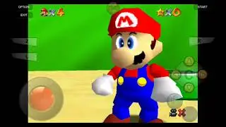SK64: Mario gets knocked out by chomp! 