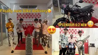 FINALLY NEW BIKE DELIVERY splendour 0.2😍😱|splendour 0.2 new Graphic 😳| @rdrnagesh07 |