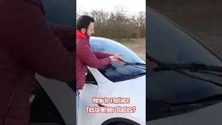 DIY Manual: How to replace Tesla Wiper Blades! #diy #tesla #tesladiy
