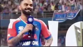 No.18 Virat Kohli - Interview at Wankhede Stadium. Crowd gone crazy. #trending #viral