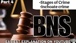 Stages of Crime & Inchoate Crimes Explained | BNS 2023 | Law Simplified for LLB & Judiciary