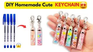 How To Make Keychain At Home | DIY Pen Keychain | Homemade Glitter Keychain | How to Make Keychain