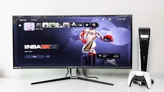 Тестирование монитора PS5 1440P QHD | Распаковка и настройка изогнутого ультраширокого светодиодного монитора Sceptre 35 дюймов
