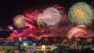 4K Largest Fireworks in Los Cabos Mexico New Year Celebration 2023 January
