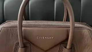 AUTH Givenchy Antigona Brown Medium Back on iPhone 12 Pro