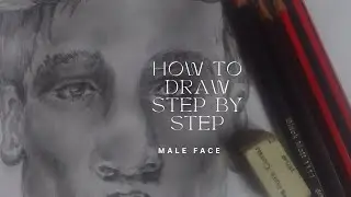 how to draw step by step| male face