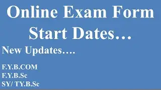 SPPU || Online Exam Form Start Dates || New Update || Summer Exam 2022 ||