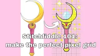 Как правильно редактировать схему в StitchFiddle | Урок по созданию пиксельной сетки для вязания ...