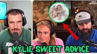 Travis laughs out when Kylie Kelce talks about her LOVE STORY with Jason, 