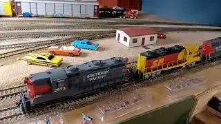 HO Scale NCE Speed Matching and Consisting 3 Geeps.