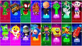 BUS EATER 🆚 EXTRA SLIDE 🆚 SKIBIDI TOILET 🆚 HOUSE HEAD 🆚 ODDBODS | Tiles Hop EDM Rush!