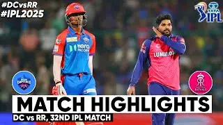 Delhi Capitals vs Rajasthan Royals 32nd IPL Cricket Match Highlights Cricket Highlights   DC vs RR