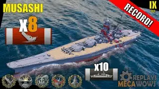Musashi 8 Kills & 252k Damage | World of Warships Gameplay