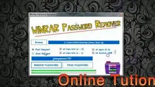 Remove rar file password