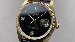 Rolex Datejust Onyx Dial 16018 - Rolex Certified Pre-Owned Watch Review