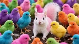 Catch Color Chicken, Cute Chicken, Duck, Rainbow Chicken, Rabbit, Cute Animals