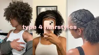 type 4 natural hairstyles 🤎✨ | tiktok compilation