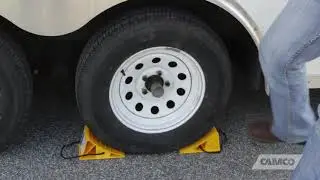 Super Wheel Chock with Rope - Helps Keep Your Trailer in Place So You Can Re-Hitch |Ext Trending