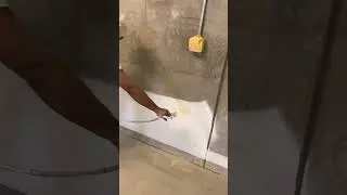 How to paint concrete walls ? #spray #painting #construction #satisfying #asmr