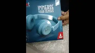 Boat Rockerz 450 On ear wireless bluetooth headphone unboxing in Blue color