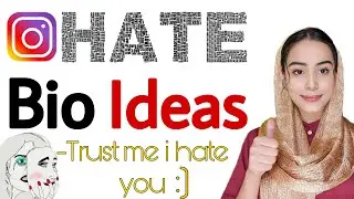 Part - 2 | Top 5 Hate Instagram Bio Ideas For Girls & Boys | Latest Hate Instagram Bios