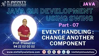 JAVA GUI Development | Part 7 | Event Handling | Change Another Component | Java Project Development