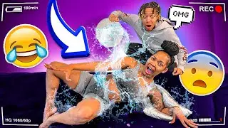 Pouring FREEZING COLD WATER On My GIRLFRIEND While She's SLEEPING PRANK *Hilarious*