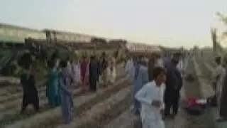 Aftermath of Pakistan train collision, many killed, injured