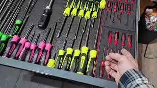 Just another day in the garage. Snap-On 54in bottom bank tool box tour.